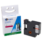 G&G 15571 labelprinter-tape Zwart op rood D1