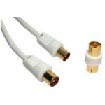 Cables Direct TV cable 5m coaxial cable IEC White