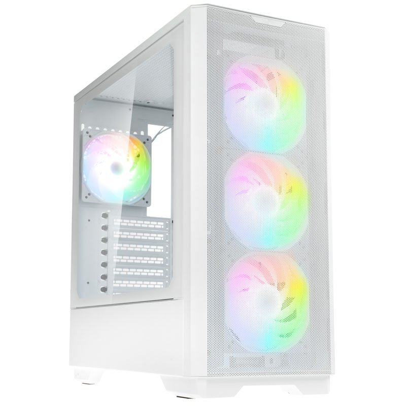 UNITY SOLAR WHITE KOLINK INTERNATIONAL COPORATION Unity Solar ARGB Mesh Midi Tower Case - White