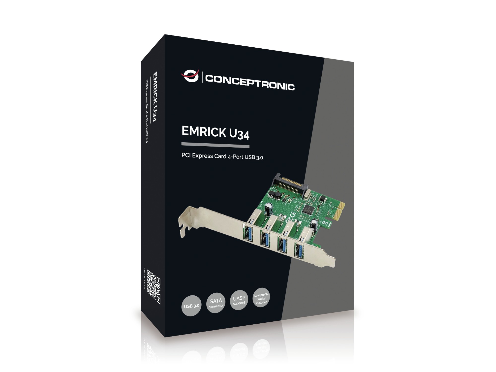 Photos - Network Card Conceptronic EMRICK02G interface cards/adapter Internal USB 3.2 Gen 1 