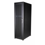 Equip Basic Flex 19' Cabinet, 42U, 600X1000MM, Perforated Front Door, RAL9005 Black