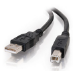 C2G USB 2.0 A/B Cable Black 5m USB cable 196.9" (5 m) USB A USB B
