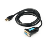JLC USB Male to Serial Port Female RS232 Cable - 2M - Black