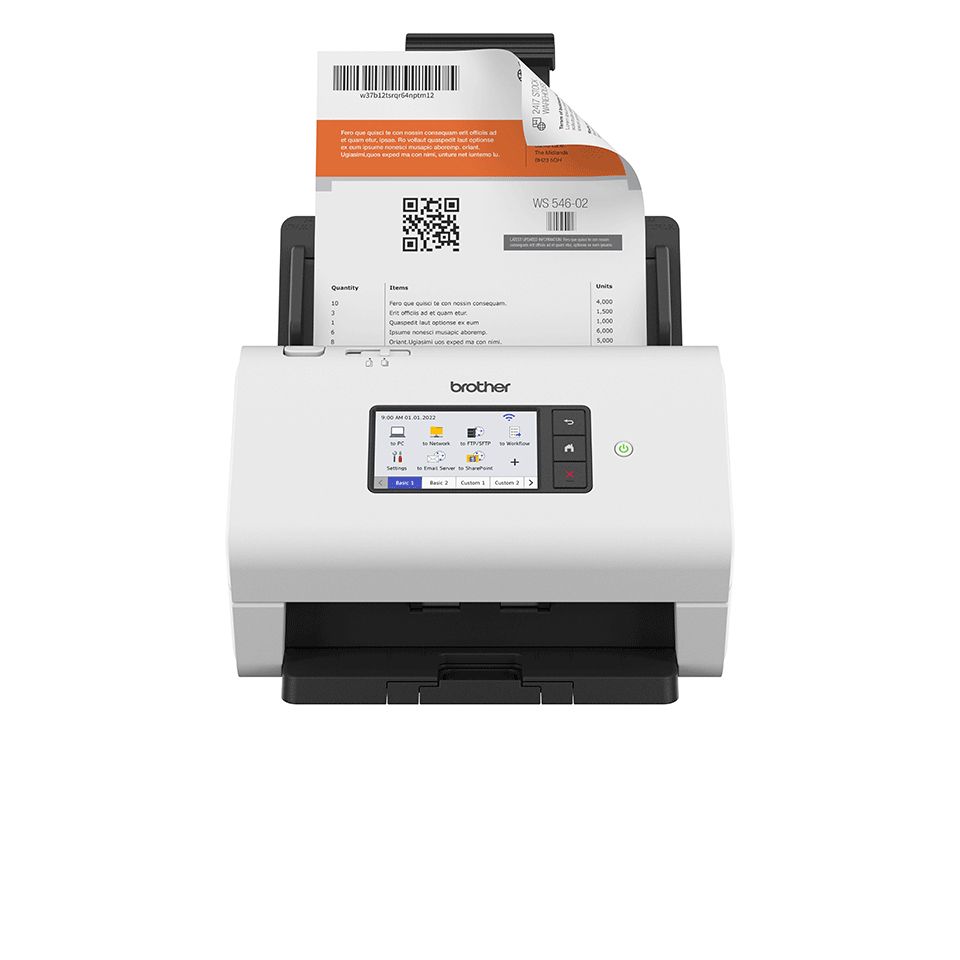 Brother ADS-4900W scanner ADF + Sheet-fed scanner 600 x 600 DPI A4 Bla