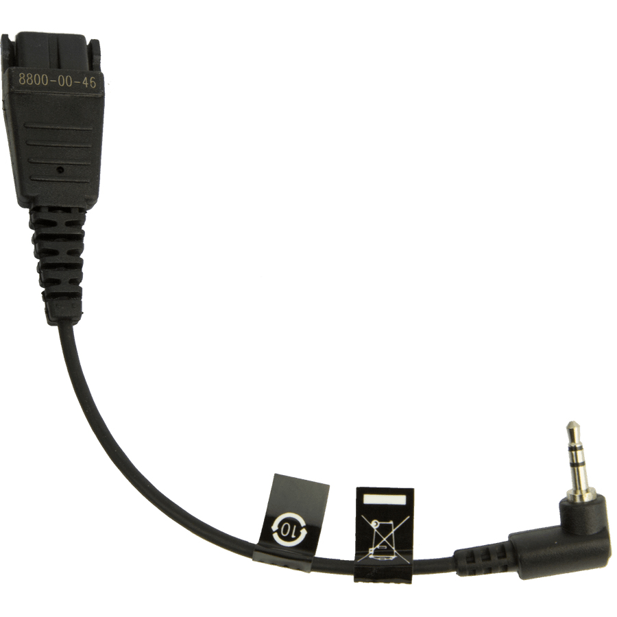 Image of Jabra 8800-00-46 audio cable 0.15 m QD 2.5mm jack Black