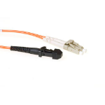 ACT 3 meter LSZH Multimode 62.5/125 OM1 glasvezel patchkabel duplex met MTRJ en LC connectoren
