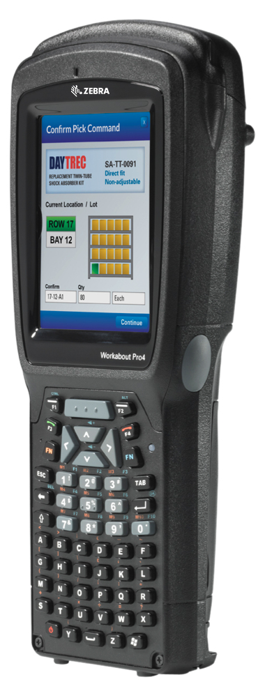 Zebra WAP4 LONG NUM CE 6.0 EN 2D IMG 802.11 handheld mobile computer 9.4 cm (3.7") 640 x 480 pixels Touchscreen 526 g Black