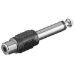 Microconnect AUDANG kabelomvandlare (hane/hona) 6.3mm RCA Svart