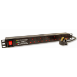 Dynamode PDU-6WS-H-SP-1U power distribution unit (PDU) 6 AC outlet(s) Black