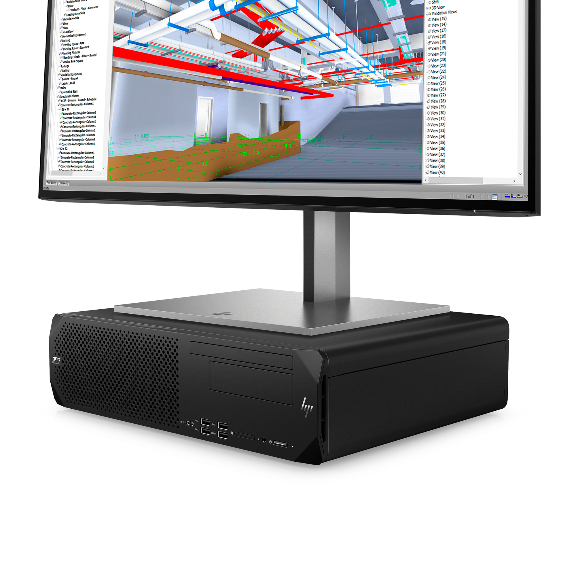 HP Z2 G9 Intel® Core i7 i7-14700 16 GB DDR5-SDRAM 1 TB SSD NVIDIA T400 Windows 11 Pro SFF Workstation Black