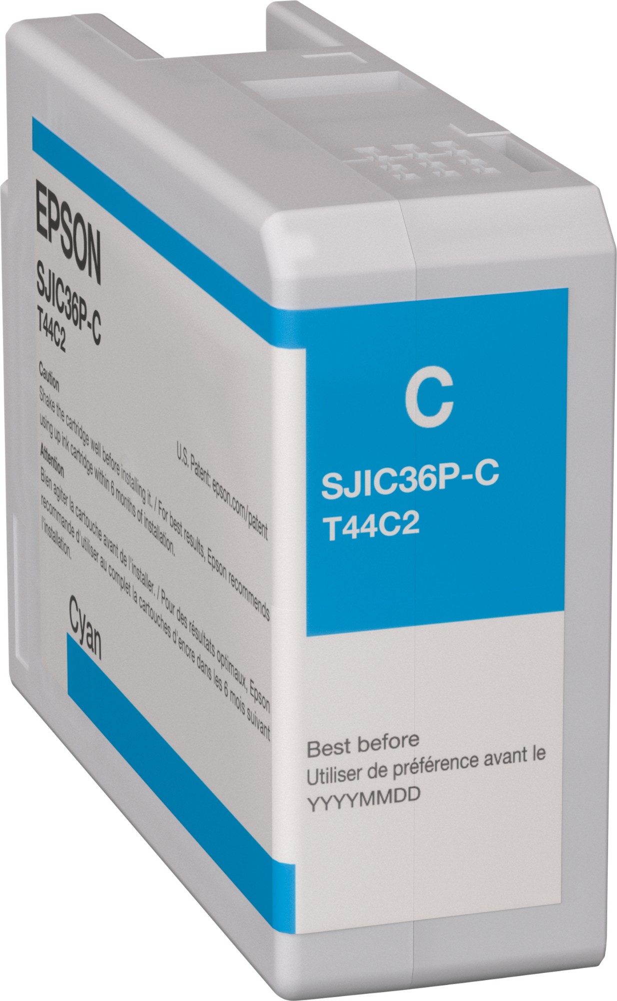 Epson C13T44C240/SJIC-36-P-C Ink cartridge cyan 80ml for Epson ColorWorks C 6000