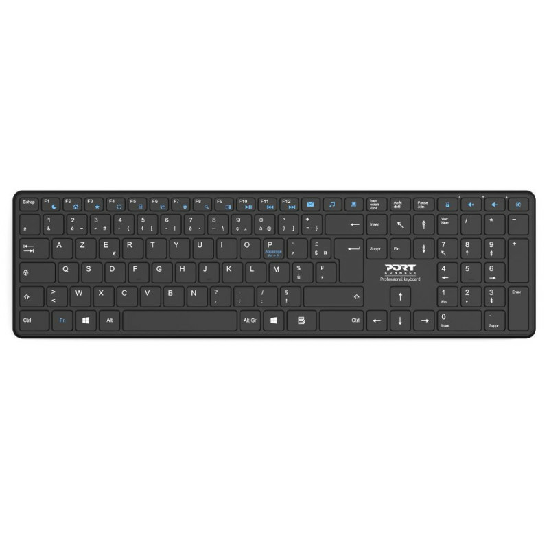 Port Designs 900903-R-UK Keyboard Home Bluetooth QWERTY UK English Bla