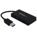 StarTech.com 4 Port USB 3.0 Hub - USB Type-A Hub with 1x USB-C & 3x USB-A (SuperSpeed 5Gbps) - USB Bus or Self-Powered - Portable USB 3.1/3.2 Gen 1 BC 1.2 Charging Hub w/ Power Adapter