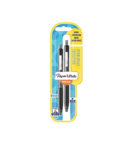 Image of Papermate InkJoy 300RT Black Clip-on retractable ballpoint pen...