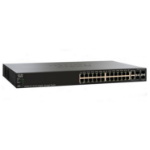 Cisco SG350-28-K9-NA-RF network switch Managed L3 Gigabit Ethernet (10/100/1000) 1U Black