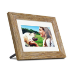 Aluratek ADPFD07F digital photo frame Wood 7" Touchscreen