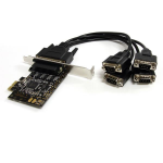 StarTech.com 4 Port RS232 PCI Express Serial Card w/ Breakout Cable