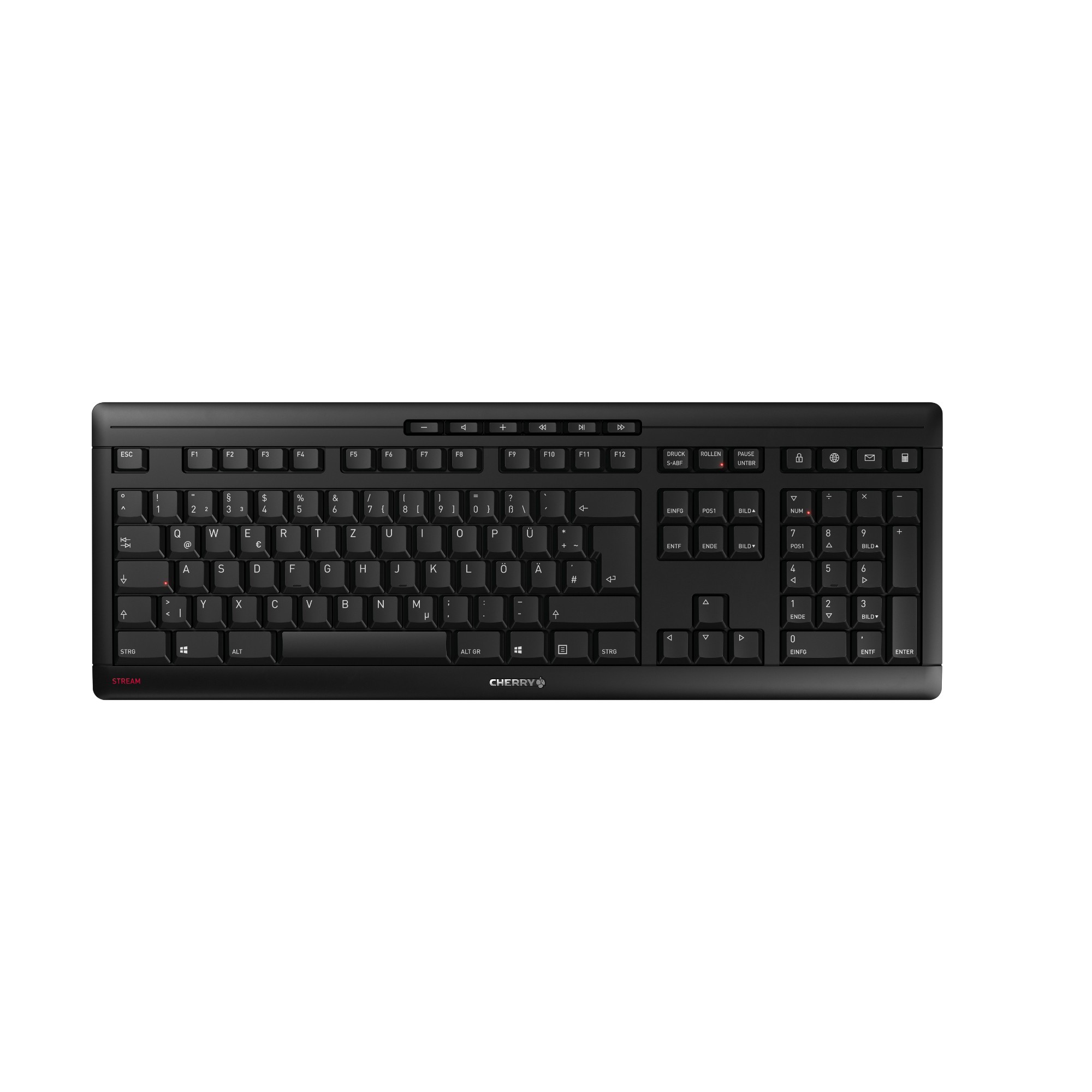 CHERRY Stream Desktop Recharge keyboard RF Wireless QWERTY English Black
