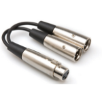 Hosa Technology XLR/2x XLR audio cable XLR (3-pin) Silver