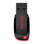 SanDisk Cruzer Blade USB-sticka 128 GB USB Type-A 2.0 Svart, Röd
