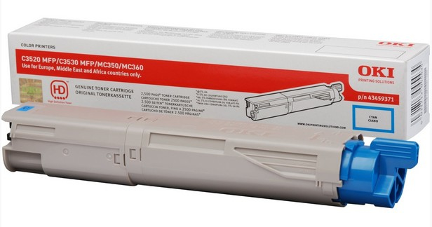 OKI 43459371 Toner-kit cyan, 2.5K pages/5% for OKI C 3520 MFP/3530 MFP