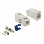 DeLOCK 89686 wire connector FAKRA B Blue, Cream, Stainless steel