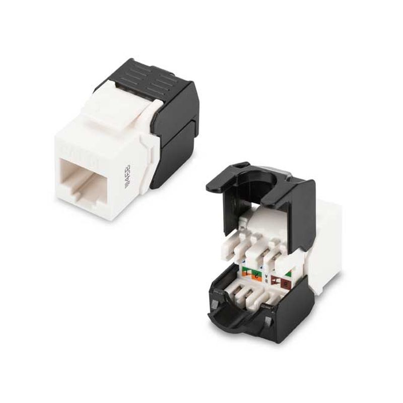 Image of FDL CAT. 5e KEYSTONE JACK TOOLLESS IDC MODULE - WHITE