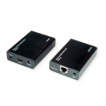 ROLINE 14.01.3417 AV extender AV transmitter & receiver Black