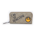 Star Wars A New Hope Classic I Am the Rebellion Zip-around Wallet Purse, Female, Tan (MW122060STW)