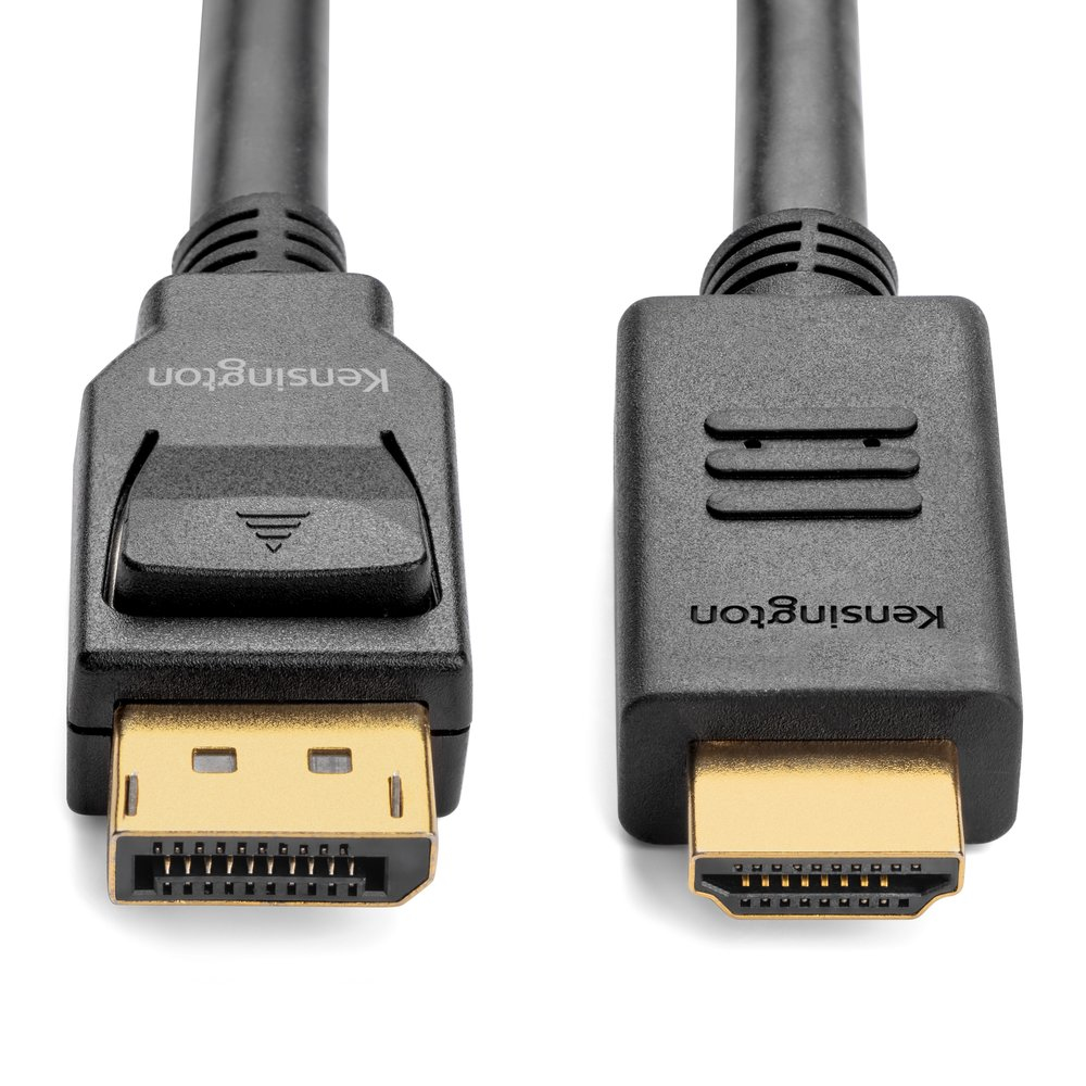 Image of Kensington DisplayPort 1.2 (M) to HDMI (M) passive unidirectional...