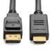 Kensington DisplayPort 1.2 (M) to HDMI (M) Passive Unidirectional Cable, 6ft