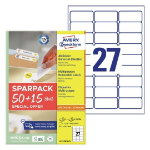 Avery L4737REV-65 printer label White Self-adhesive printer label
