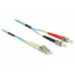 DeLOCK Cable Optical Fibre LC to ST Multi-mode OM3 0.5 m
