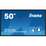 iiyama TF5039AS-B1AG Signage Display Digital signage flat panel 125.7 cm (49.5") LED 500 cd/m² 4K Ultra HD Black Touchscreen Built-in processor Android 24/7