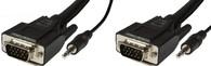 Microconnect MONGG5BMJ video cable adapter 5 m VGA (D-Sub) + 3.5mm Black