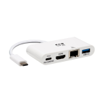 Tripp Lite U444-06N-H4GU-C USB graphics adapter 3840 x 2160 pixels White