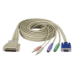 Black Box EHN825-0006 serial cable Gray 70.9" (1.8 m) KVM CPU DB25, VGA, PS/2, Audio
