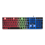 Stylos STTEALLED1T teclado Juego USB Español Transparente