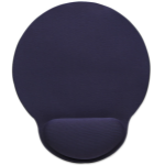 Manhattan Wrist Gel Support Pad and Mouse Mat, Blue, 241 Ã— 203 Ã— 40 mm, non slip base, Lifetime Warranty, Card Retail Packaging