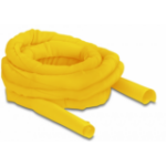DeLOCK Woven Sleeve self-closing heat-resistant 5 m x 25 mm yellow