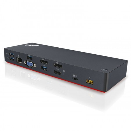 Lenovo Black 40Ac0135eu Laptop Dock/Port Replicator Wired Thunderbolt Blac Size 3