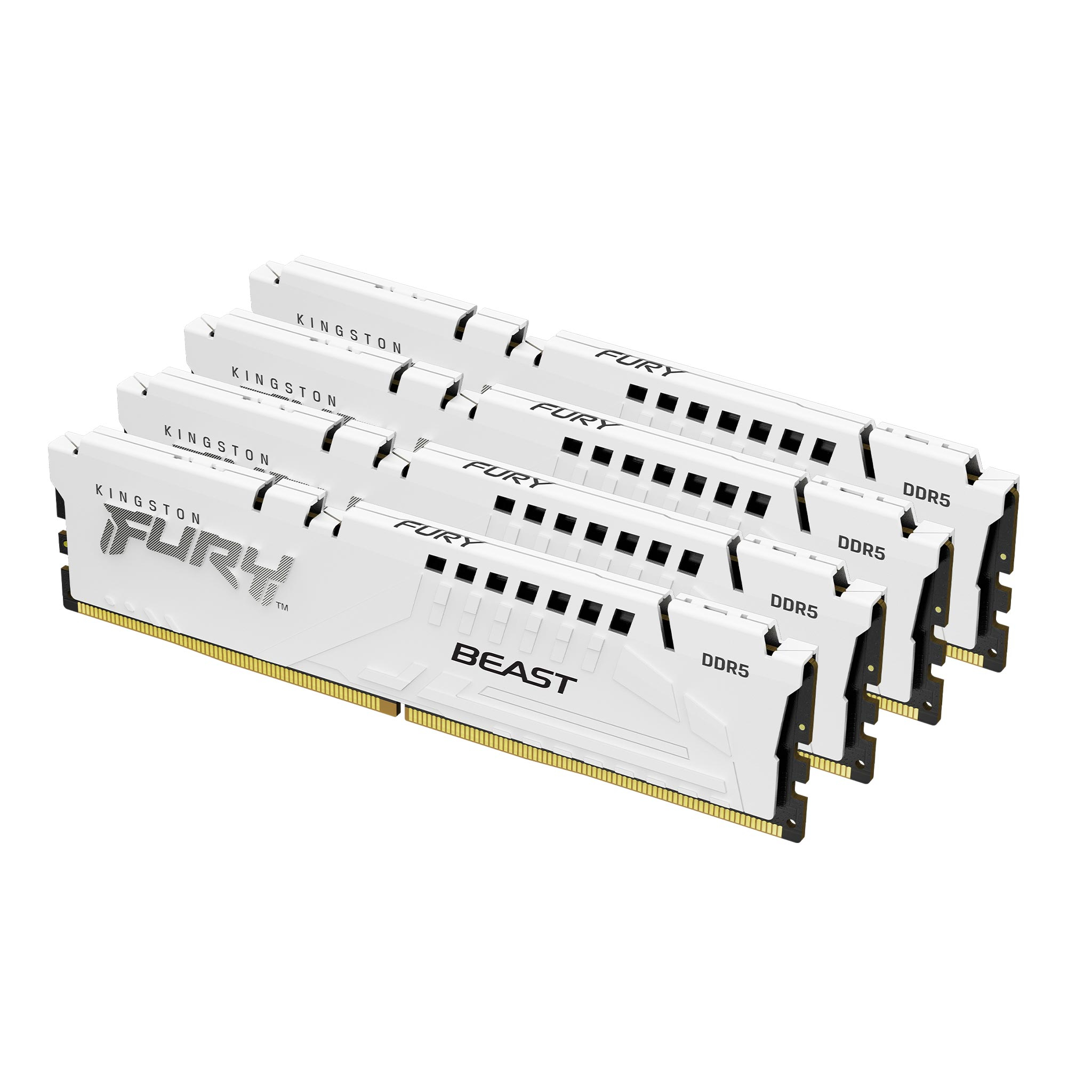 Image of Kingston Technology FURY 128GB 5200MT/s DDR5 CL40 DIMM (Kit of 4)...
