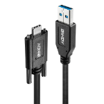 Lindy 41879 USB cable USB 3.2 Gen 2 (3.1 Gen 2) 1 m USB A USB C Black