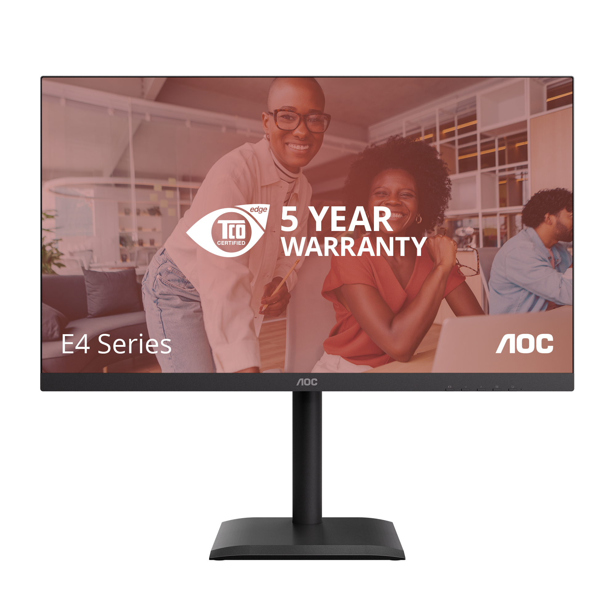 AOC E4 U27E4CV computer monitor 68.6 cm (27") 3840 x 2160 pixels 4K Ultra HD LED Black