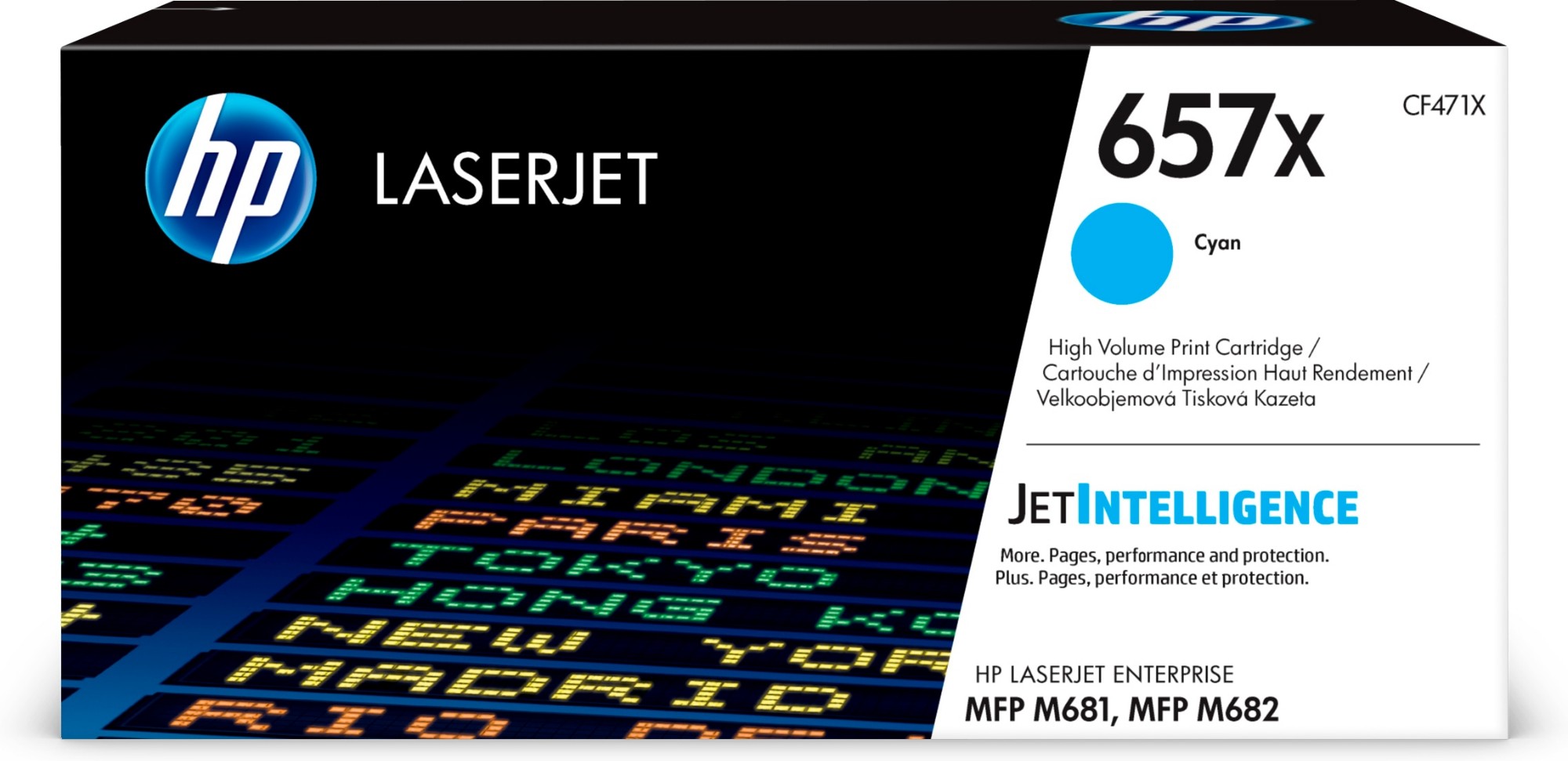 HP CF471X/657X Toner cartridge cyan. 23K pages ISO/IEC 19798 for HP La