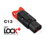 FDL C13 REWIREABLE 10AMP IEC SOCKET - LOCKABLE