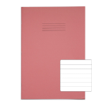 Rhino 13 x 9 Oversized Exercise Book 40 Page Pink F12 (Pack of 100)