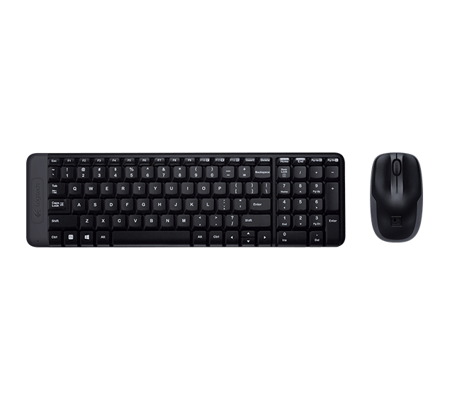 Logitech Wireless Combo MK220 keyboard Mouse included RF Wireless English Black