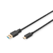 Digitus USB Type-C™ connection cable, Gen2, Type-C™ to A
