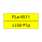 Brother FLE-6511 DirectLabel Label yellow 45mm x 21mm Pack=72